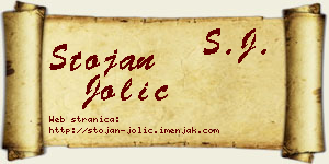 Stojan Jolić vizit kartica